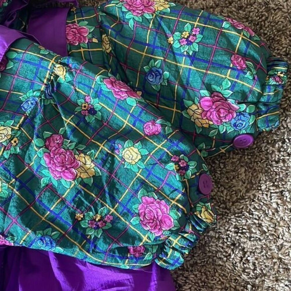 Vintage Oshkosh B'gosh Baby Girl Snowsuit One Piece Bunting 12 Months - Picture 11 of 14